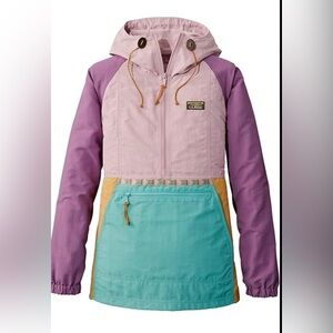 EUC L.L. Bean Women’s Anorak Jacket Size Small Stowaway Feature Half Zip